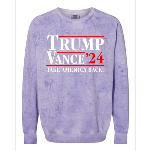 Funny Trump Vance 2024 Vice President Vp Gift Colorblast Crewneck Sweatshirt