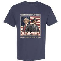 Funny Trump Vance 2024 Outlaw Hillbily Won Inauguration Garment-Dyed Heavyweight T-Shirt