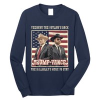 Funny Trump Vance 2024 Outlaw Hillbily Won Inauguration Long Sleeve Shirt