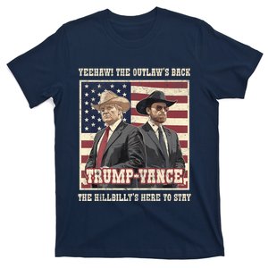 Funny Trump Vance 2024 Outlaw Hillbily Won Inauguration T-Shirt