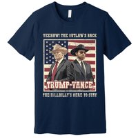 Funny Trump Vance 2024 Outlaw Hillbily Won Inauguration Premium T-Shirt