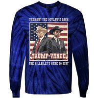 Funny Trump Vance 2024 Outlaw Hillbily Won Inauguration Tie-Dye Long Sleeve Shirt