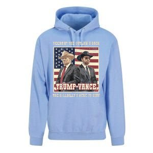 Funny Trump Vance 2024 Outlaw Hillbily Won Inauguration Unisex Surf Hoodie