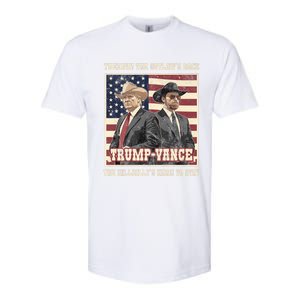 Funny Trump Vance 2024 Outlaw Hillbily Won Inauguration Softstyle CVC T-Shirt