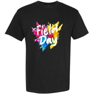 Field Trip Vibes Field Day Fun Day Colorful Teacher Student Garment-Dyed Heavyweight T-Shirt