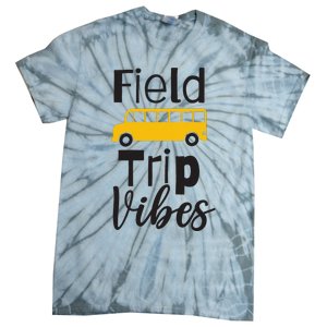 Field Trip Vibes School bus Last Day of School Trip Tie-Dye T-Shirt