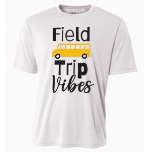 Field Trip Vibes School bus Last Day of School Trip Cooling Performance Crew T-Shirt