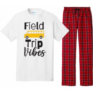 Field Trip Vibes School bus Last Day of School Trip Pajama Set