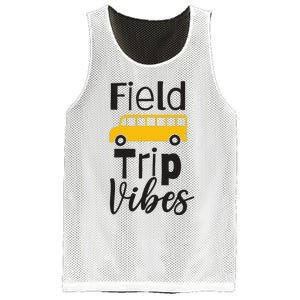 Field Trip Vibes School bus Last Day of School Trip Mesh Reversible Basketball Jersey Tank