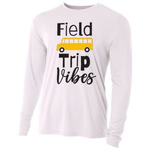 Field Trip Vibes School bus Last Day of School Trip Cooling Performance Long Sleeve Crew