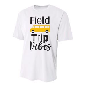 Field Trip Vibes School bus Last Day of School Trip Performance Sprint T-Shirt