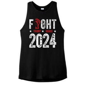 Fight Trump Vance 2024 Republican Ladies PosiCharge Tri-Blend Wicking Tank