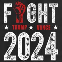 Fight Trump Vance 2024 Republican 7 Panel Mesh Trucker Snapback Hat