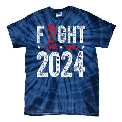 Fight Trump Vance 2024 Republican Tie-Dye T-Shirt