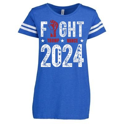 Fight Trump Vance 2024 Republican Enza Ladies Jersey Football T-Shirt