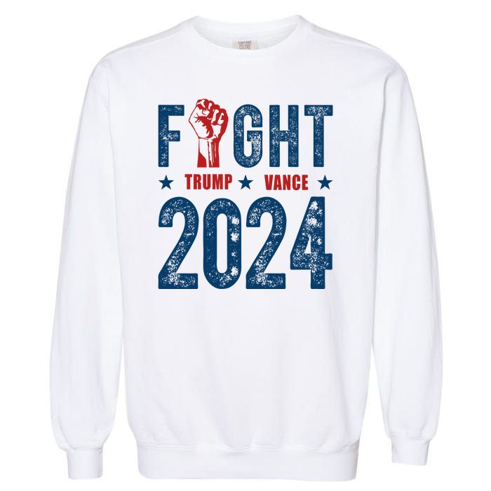 Fight Trump Vance 2024 Republican Garment-Dyed Sweatshirt