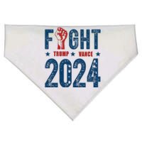 Fight Trump Vance 2024 Republican USA-Made Doggie Bandana