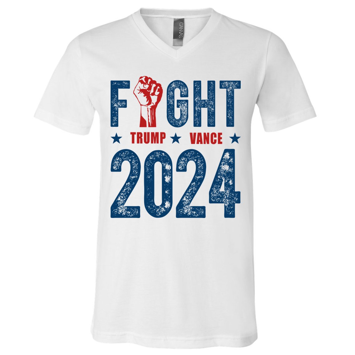 Fight Trump Vance 2024 Republican V-Neck T-Shirt