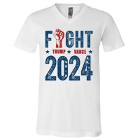 Fight Trump Vance 2024 Republican V-Neck T-Shirt