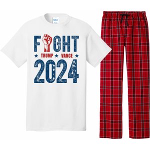 Fight Trump Vance 2024 Republican Pajama Set