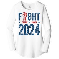 Fight Trump Vance 2024 Republican Women's Perfect Tri Tunic Long Sleeve Shirt