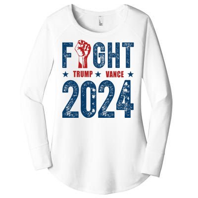 Fight Trump Vance 2024 Republican Women's Perfect Tri Tunic Long Sleeve Shirt