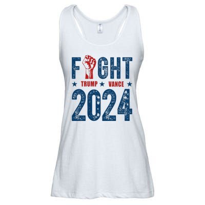 Fight Trump Vance 2024 Republican Ladies Essential Flowy Tank