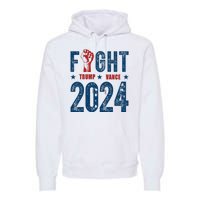 Fight Trump Vance 2024 Republican Premium Hoodie