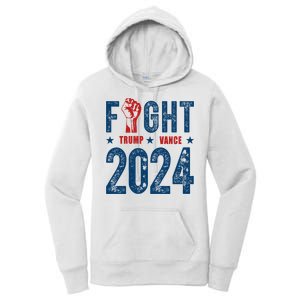 Fight Trump Vance 2024 Republican Women's Pullover Hoodie