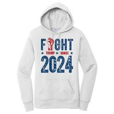 Fight Trump Vance 2024 Republican Women's Pullover Hoodie