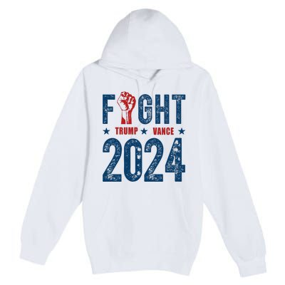 Fight Trump Vance 2024 Republican Premium Pullover Hoodie