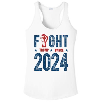 Fight Trump Vance 2024 Republican Ladies PosiCharge Competitor Racerback Tank