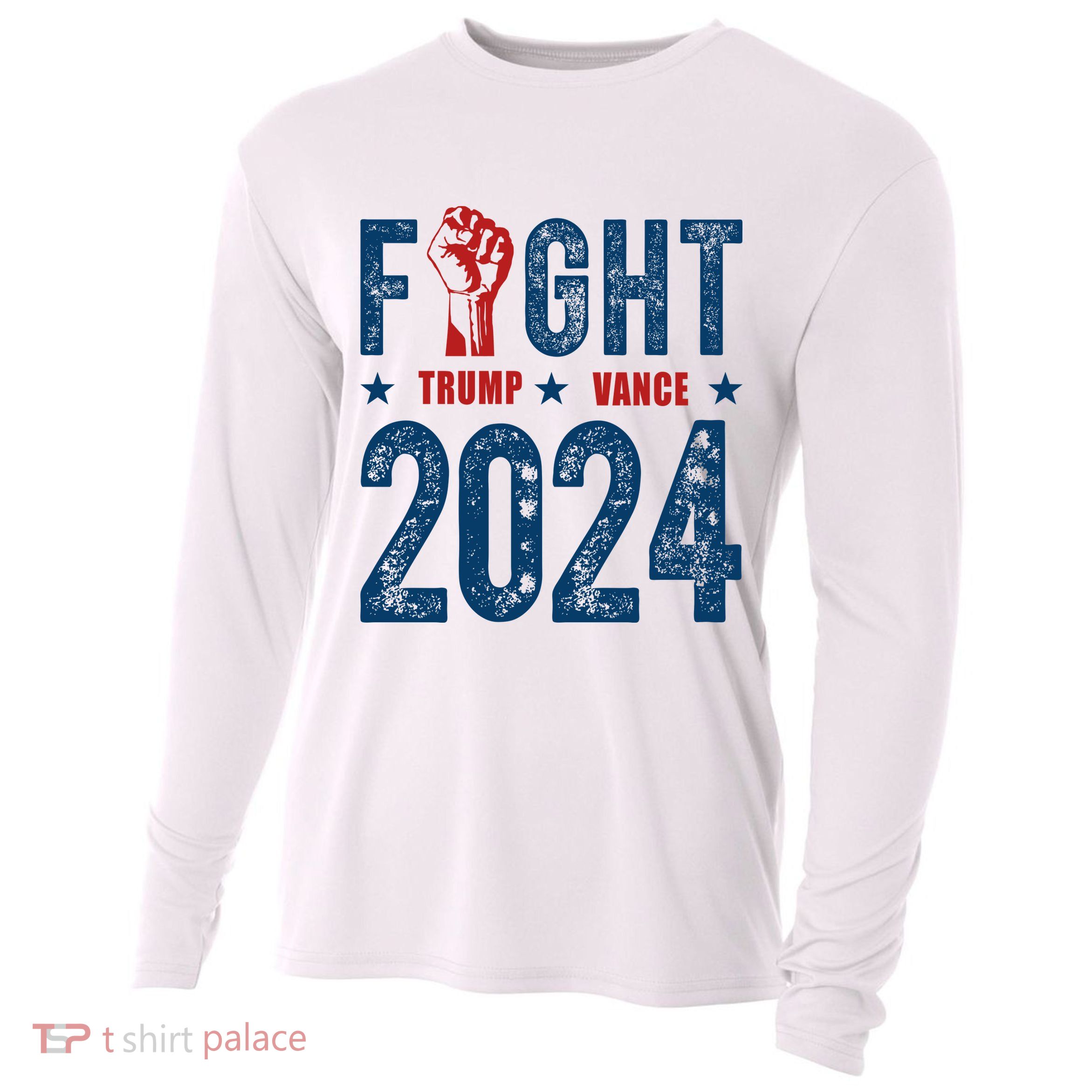 Fight Trump Vance 2024 Republican Cooling Performance Long Sleeve Crew
