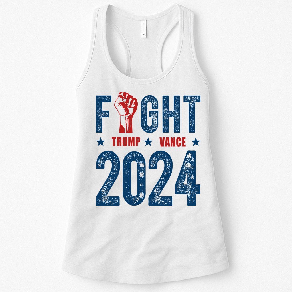Fight Trump Vance 2024 Republican Womens Tank Top