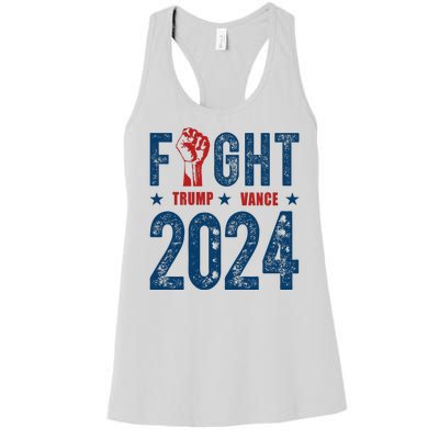 Fight Trump Vance 2024 Republican Women's Racerback Tank