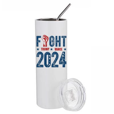 Fight Trump Vance 2024 Republican Stainless Steel Tumbler