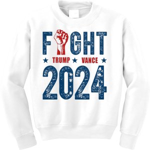 Fight Trump Vance 2024 Republican Kids Sweatshirt