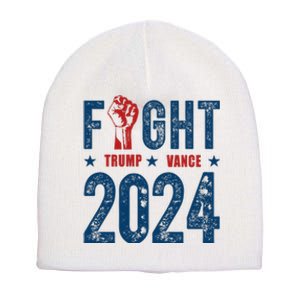 Fight Trump Vance 2024 Republican Short Acrylic Beanie