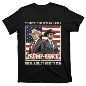 Funny Trump Vance 2024 Outlaw Hillbily Won Inauguration T-Shirt