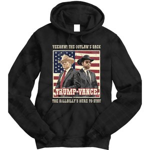 Funny Trump Vance 2024 Outlaw Hillbily Won Inauguration Tie Dye Hoodie