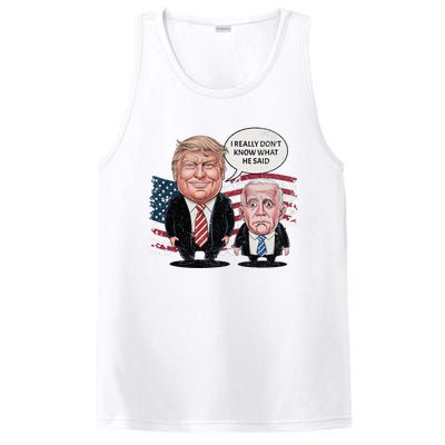 Funny Trump Vs Biden I Really DonT Know What He Said PosiCharge Competitor Tank