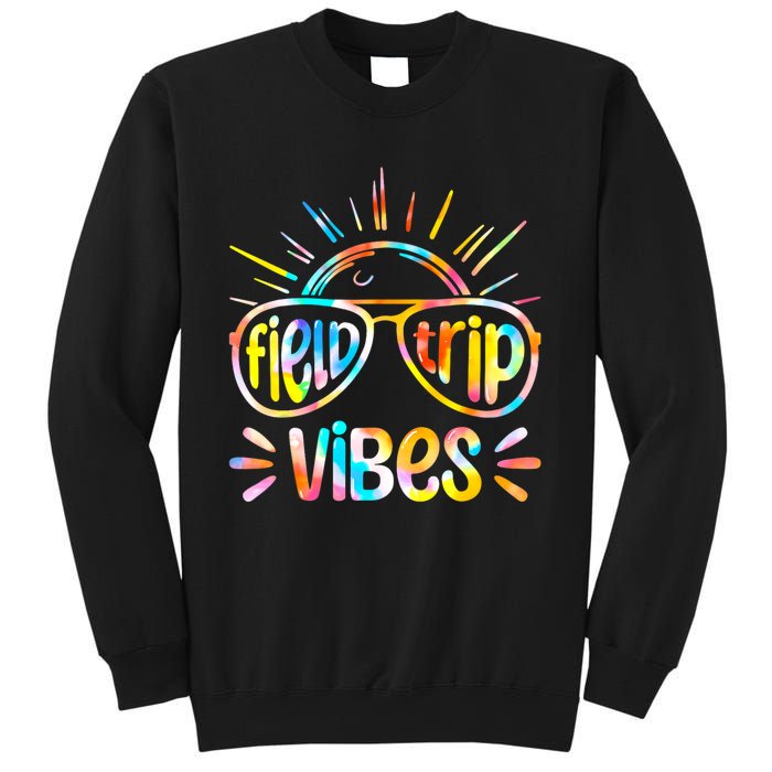 Field Trip Vibes Sunglasses Tie Dye Field Day Teachers Sweatshirt