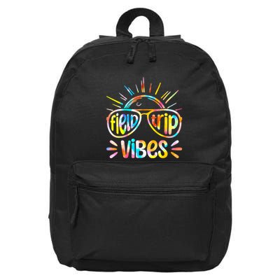 Field Trip Vibes Sunglasses Tie Dye Field Day Teachers 16 in Basic Backpack