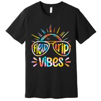 Field Trip Vibes Sunglasses Tie Dye Field Day Teachers Premium T-Shirt