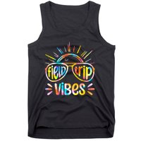 Field Trip Vibes Sunglasses Tie Dye Field Day Teachers Tank Top