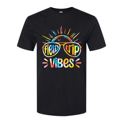 Field Trip Vibes Sunglasses Tie Dye Field Day Teachers Softstyle CVC T-Shirt