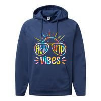 Field Trip Vibes Sunglasses Tie Dye Field Day Teachers Performance Fleece Hoodie