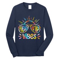 Field Trip Vibes Sunglasses Tie Dye Field Day Teachers Long Sleeve Shirt