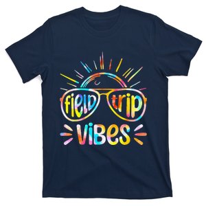 Field Trip Vibes Sunglasses Tie Dye Field Day Teachers T-Shirt