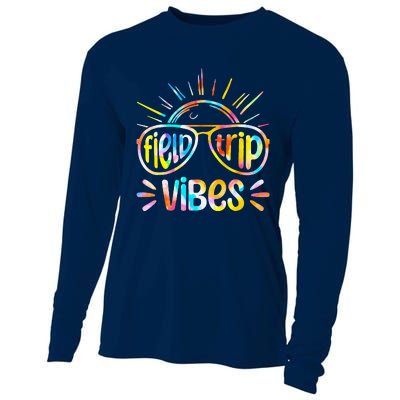 Field Trip Vibes Sunglasses Tie Dye Field Day Teachers Cooling Performance Long Sleeve Crew